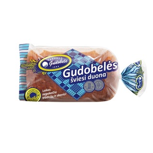 GUDOBELĖS šviesi raikyta duona, 700 g